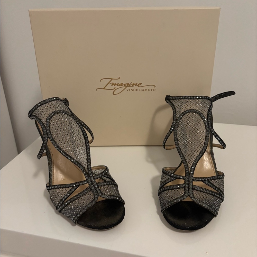 Imagine by Vince Camuto Women's Black Heels size 8 New Wedding